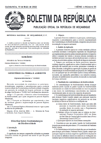 Directiva sobre Contrabalanços de Biodiversidade