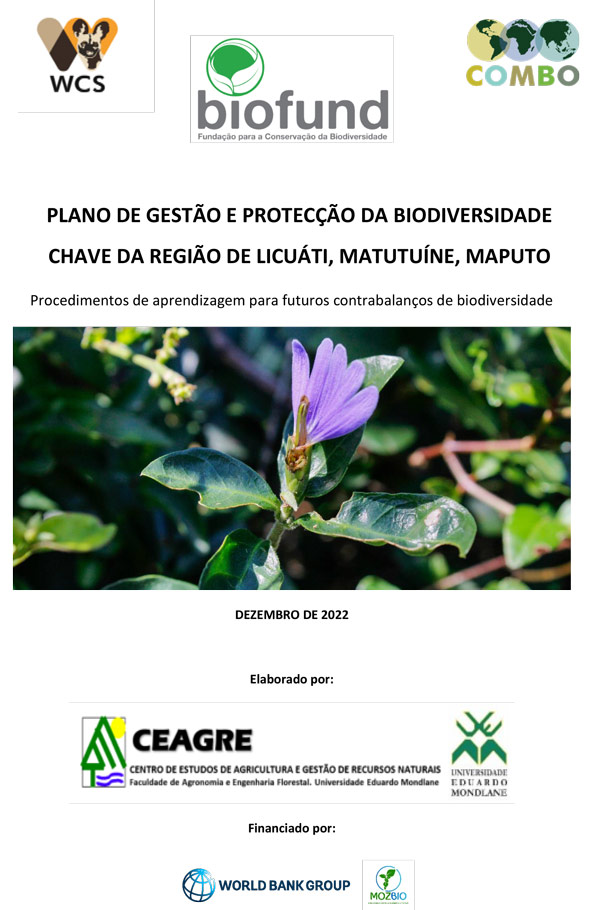Plano de gestão da Biodiversidade Chave da Região de Licuati