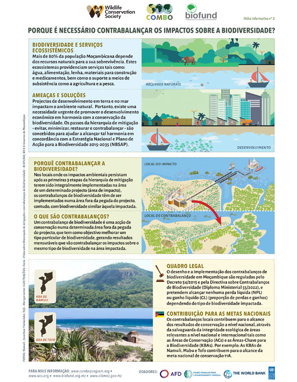 Ficha informativa 2 – Porque é necessário contrabalançar os impactos sobre Biodiversiade