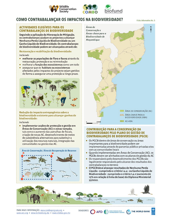 Ficha informativa 5 – Como contrabalançar os impactos na biodiversidade